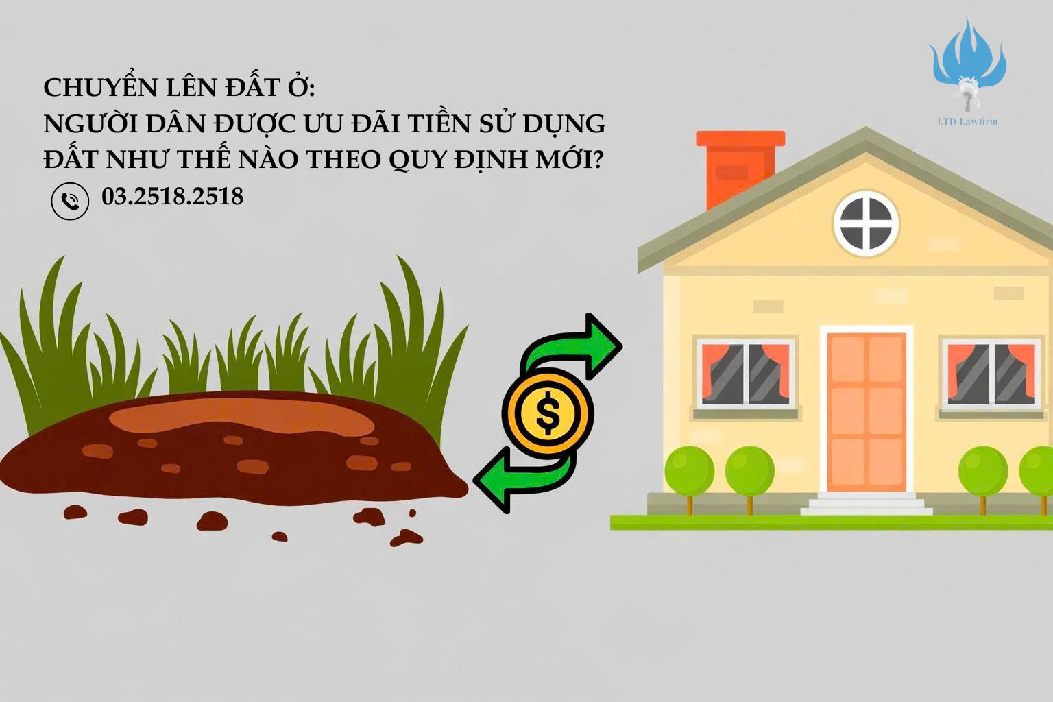 CHUYỂN LÊN ĐẤT Ở: NGƯỜI DÂN ĐƯỢC ƯU ĐÃI TIỀN SỬ DỤNG ĐẤT NHƯ THẾ NÀO THEO QUY ĐỊNH MỚI?