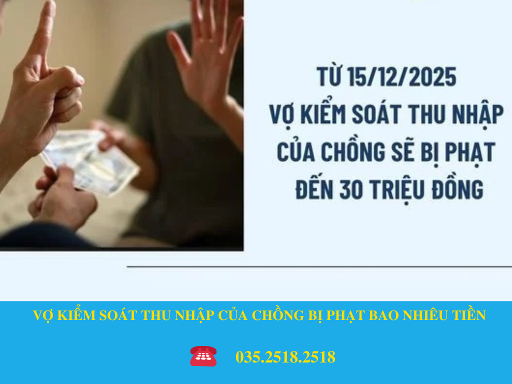 QUY ĐỊNH SẮP TỚI VỀ VỢ KIỂM SOÁT THU NHẬP CỦA CHỒNG BỊ XỬ LÝ THẾ NÀO?